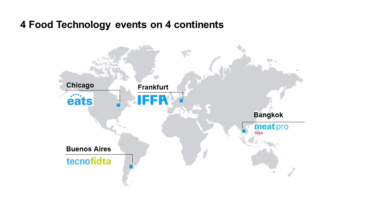 Food Technologies events worldwide map
